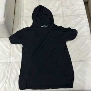 Black Shirt Hoodie
